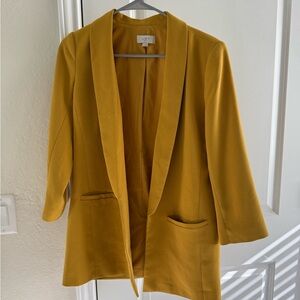 LOFT Women's Mustard Blazer Size 2